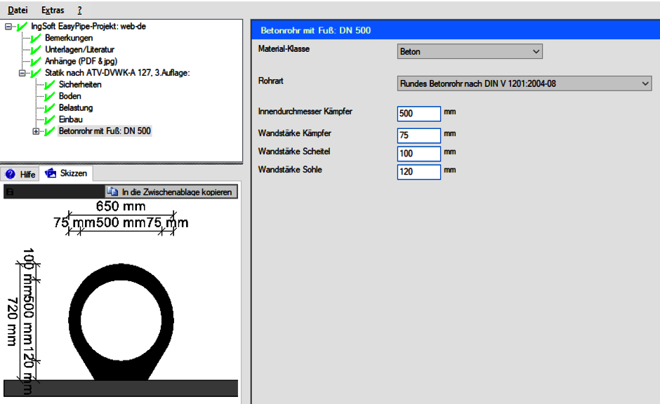 Image shows input mask for tube with foot